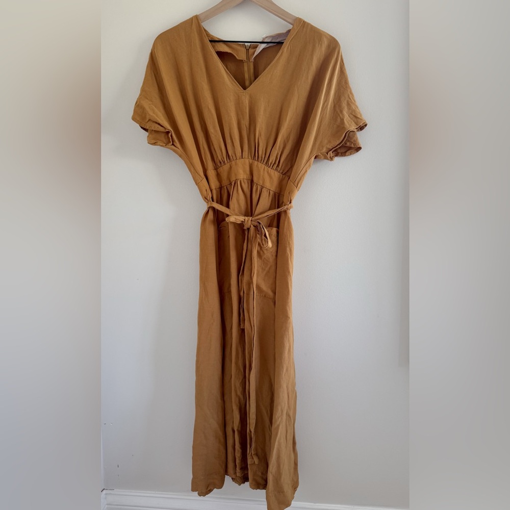 Madewell mustard Dress with Pockets